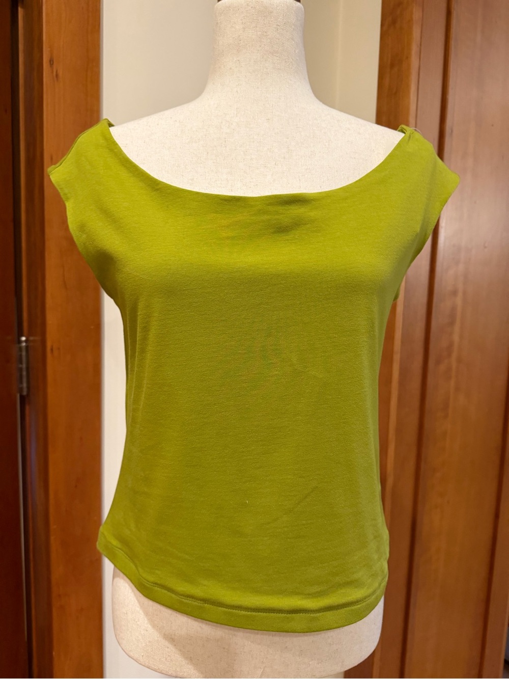 a new day Olive Green Boatneck Tank Top